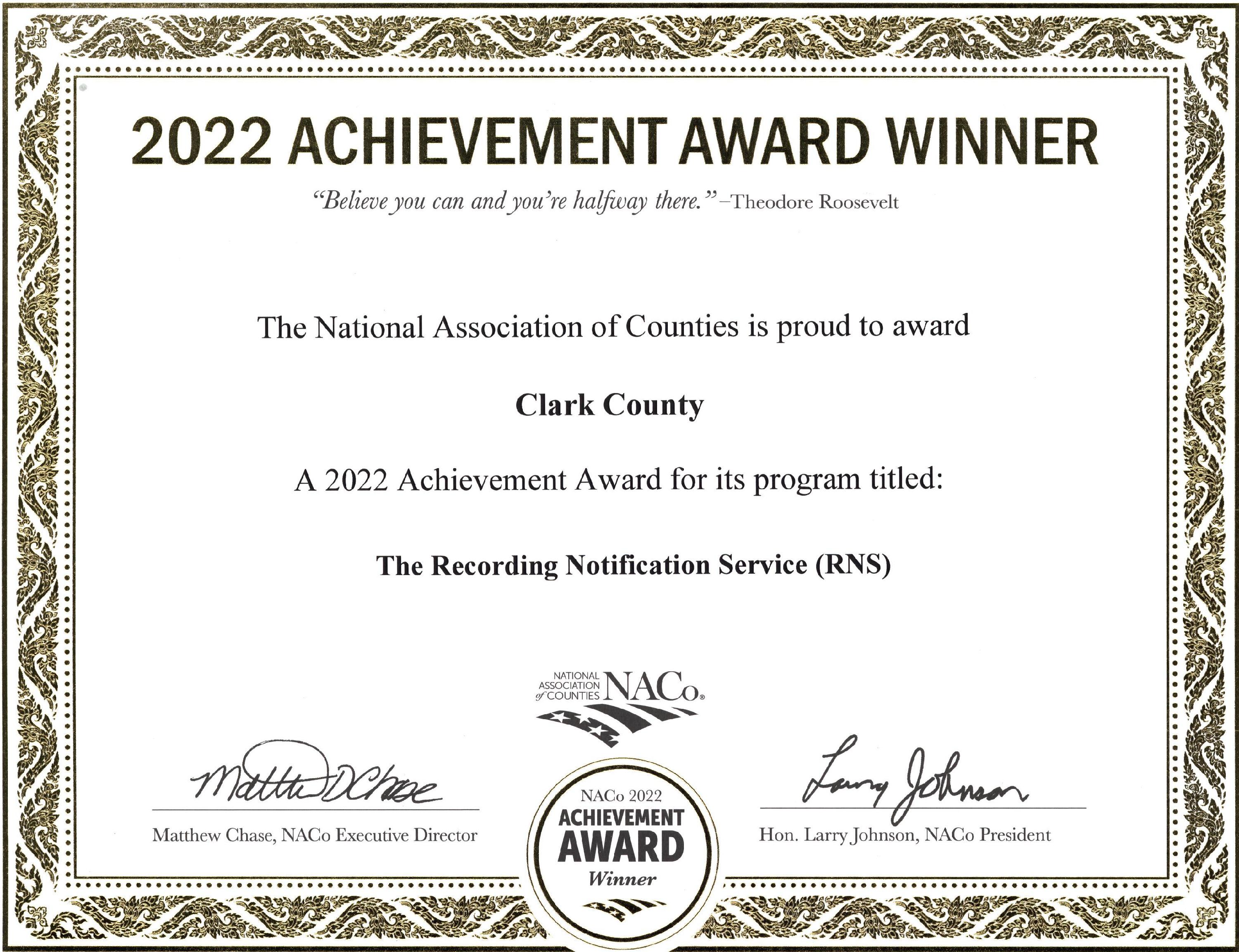 NACO Award 2022